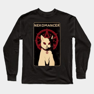 Spooky Nekomancer demon cat Long Sleeve T-Shirt